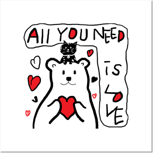 all you need is love Posters and Art